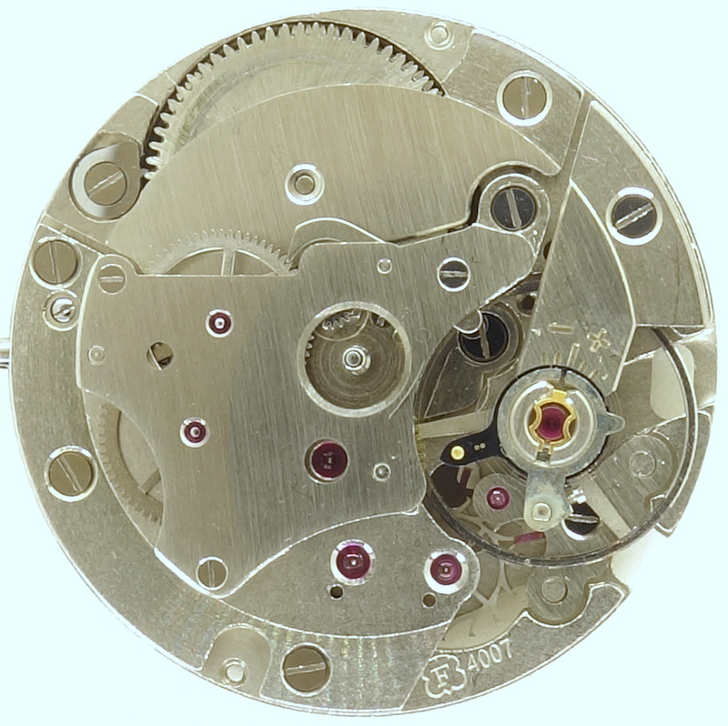 Felsa 4007: montierter Automatikmechanismus, ohne Rotor