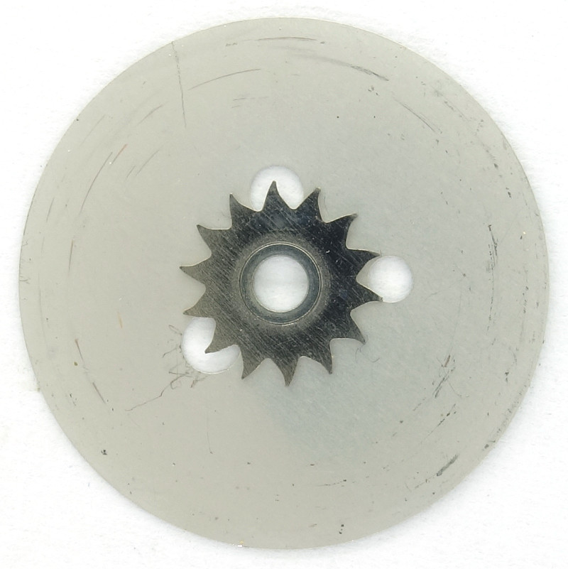 Unterseite der Wochentagsscheibe Seiko 7009A: Unterseite der Wochentagsscheibe