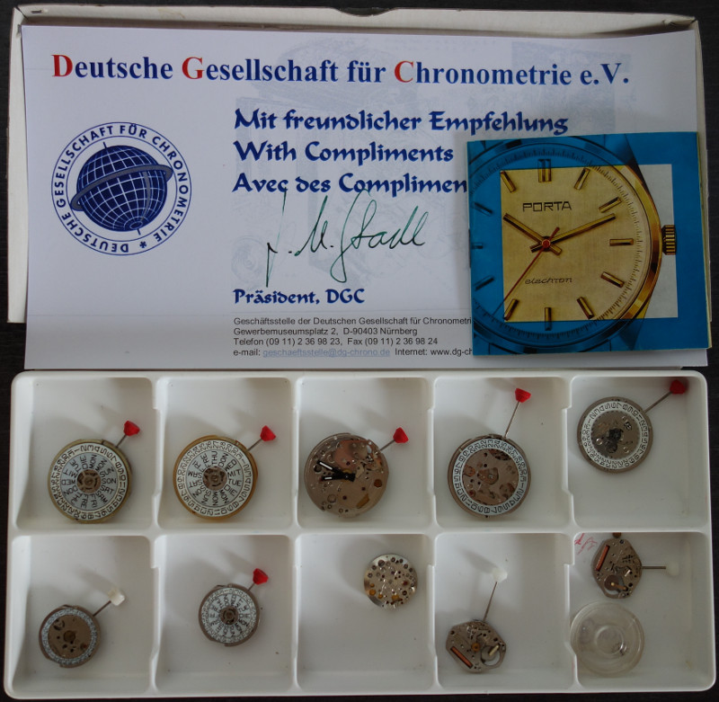 Spende von Josef M. Stadl / Deutsche Gesellschaft für Chronometrie