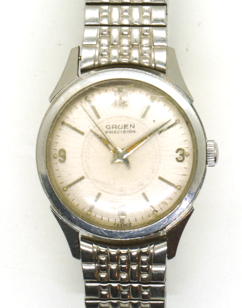 Gruen Precision Herrenuhr (Werk als "Gruen 515SS" markiert) Jeambrun 26D: Gruen Precision Herrenuhr (Werk als "Gruen 515SS" markiert)